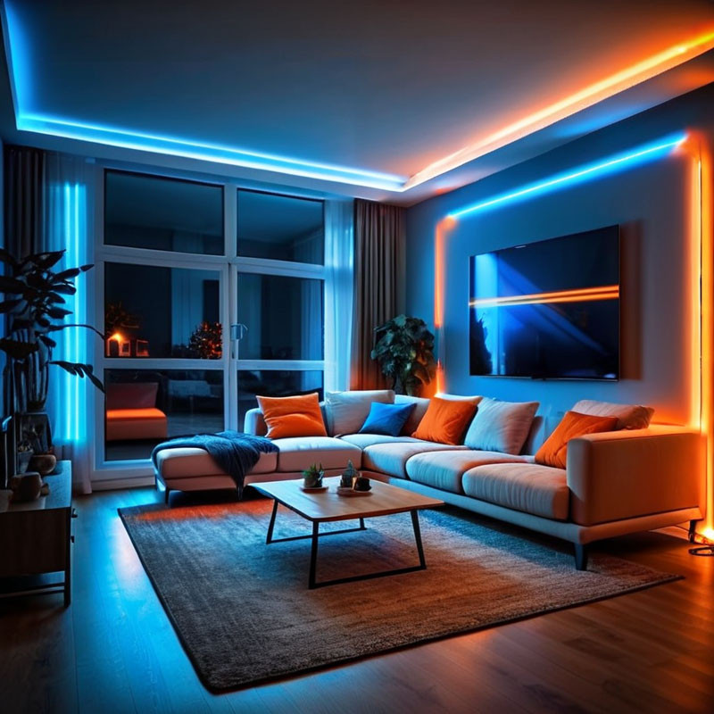 Tubo LED Sospeso 40 Cm, 12W, Luce Calda 3000K, Per Isola Cucina E Soggiorno, Colore Bianco Caldo
