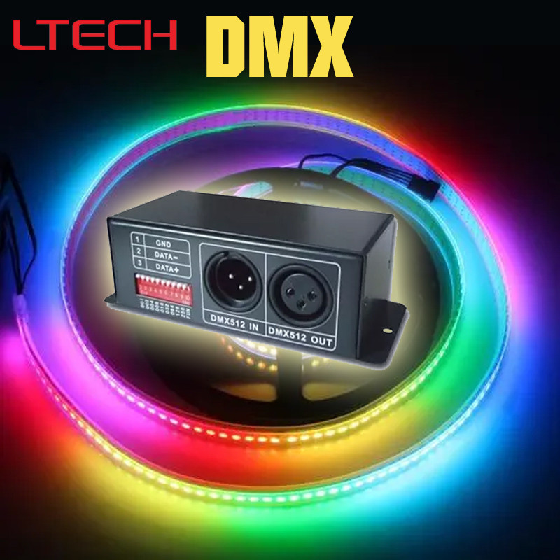 DMX controller for LTECH dynamic effect led strips