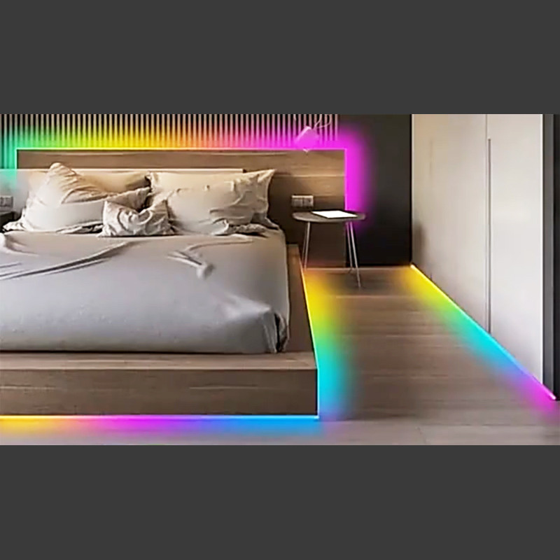 RGB Neon Ruban LED 3M, Effet Arc-en-Ciel, Bande LED Chambre