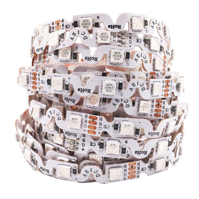 ZIG ZAG RGB led strip 60 leds / m 800 Lumens / m for lighting colored signs