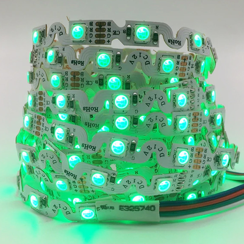 ZIG ZAG RGB led strip 60 leds / m 800 Lumens / m for lighting colored signs