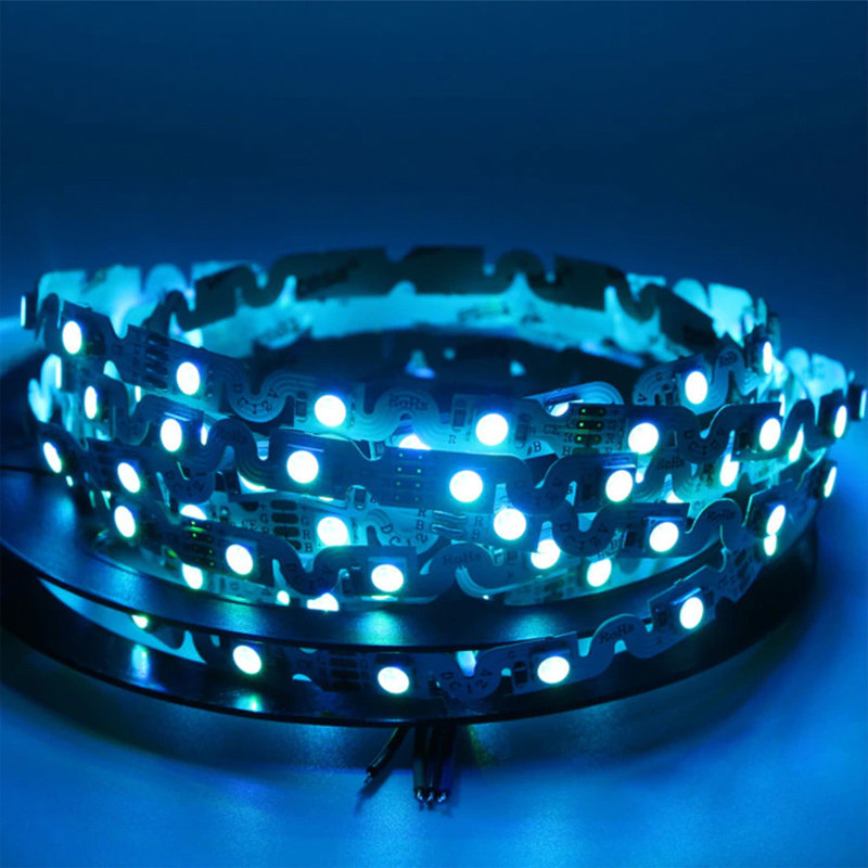 ZIG ZAG RGB led strip 60 leds / m 800 Lumens / m for lighting colored signs