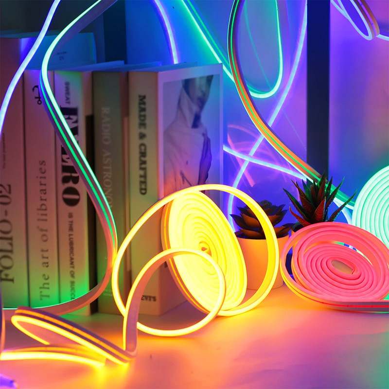 Multicolor Led Neon Multicolor + white flexible neon 25 x 12 mm 60 leds/m 769 Lumens/m with ...