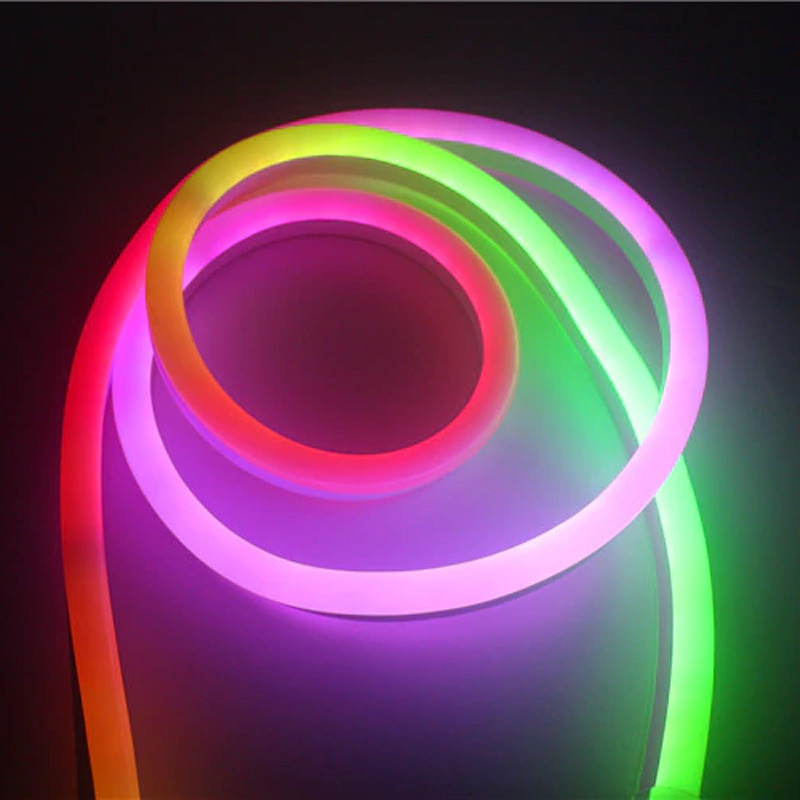 Flexible multicolored neon with dynamic effects 16 x 16 mm 60 leds/m ...