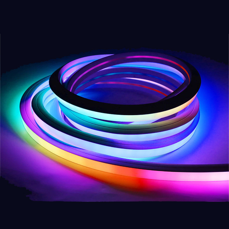 Néon flexible multicolore à effets dynamiques 16 x 16 mm 60 leds/m ...