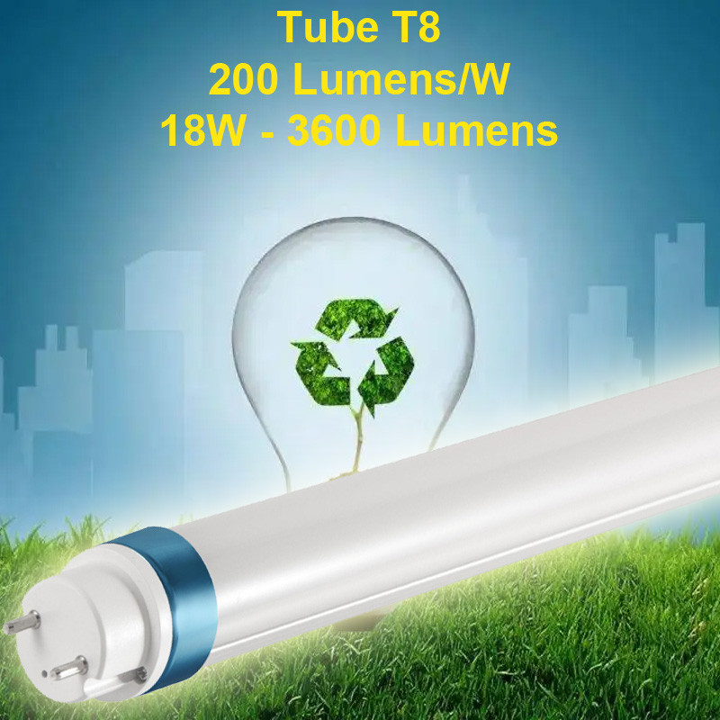 Tubo Fluorescente LED 18W 120cm 5000K