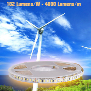 Ruban led COB à éclairage latéral 4mm 378 leds/m 500 Lumens/m