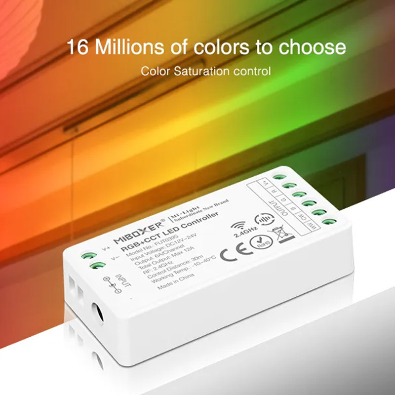 12A controller for RGB+CCT led strips