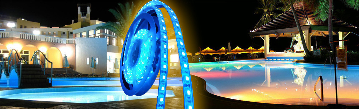 Led strips swimming pools