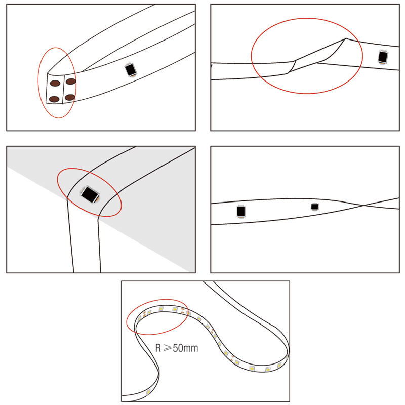 Precauciones a tomar para manejo de tiras led