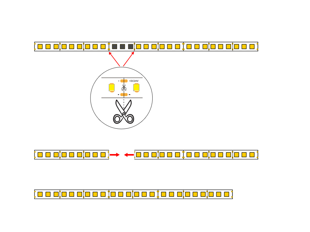 Repairing a led strip